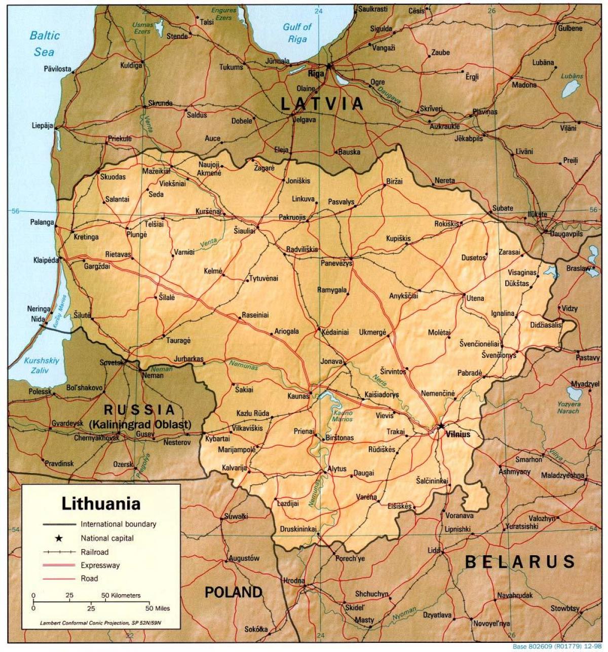 Mapi Litvanije 1900