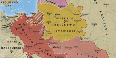 Mapa grand vojvodstvo Litvanije